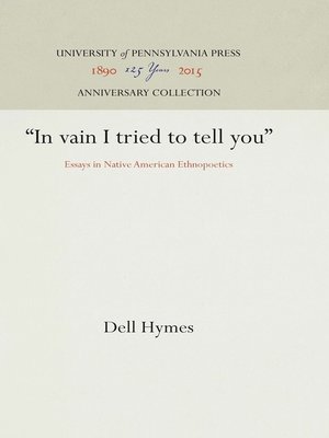 cover image of "In vain I tried to tell you"